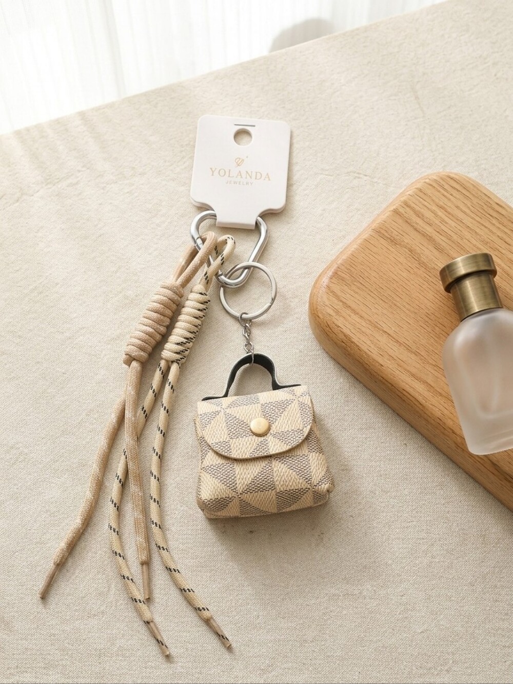 Designer Inspired Mini Pouch Keychain And Small Item Storage